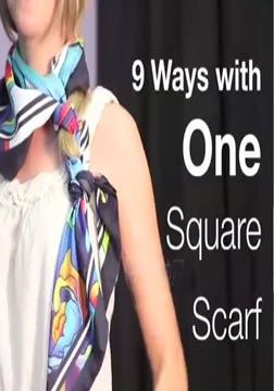 [时尚搭配]教你9种丝巾的创意系法